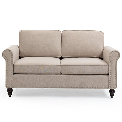Lunovia™ 45' Tufted Loveseat – Mid-Century Style 2-Seater Sofa with Retro Flair