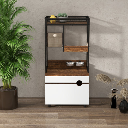 Nuvio Cat Tower Enclosure – Multi - Level Tree with Integrated Hidden Litter Cabinet & Climbing Zones - JUSTLIVE NESTJUSTLIVE NEST
