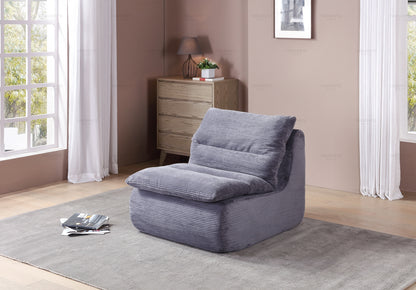 NestEdge ‘BeanNest” Lounge Chair – Gray Soft Compression | Cozy Modern Seat