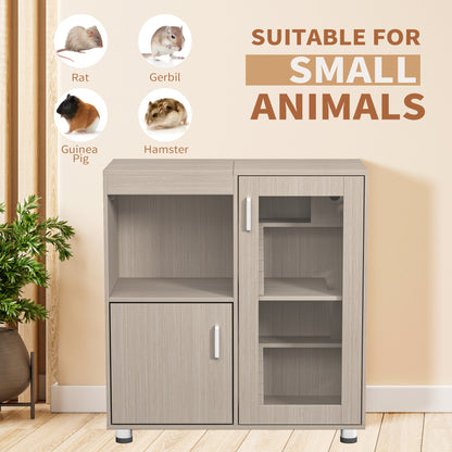Teko 4 - Tier Habitat Cage – Wooden Hamster Enclosure with Acrylic Windows & Storage Base - JUSTLIVE NESTJUSTLIVE NEST