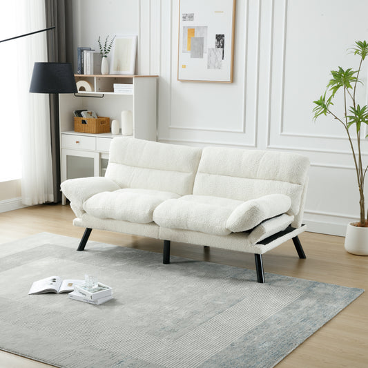 NestEdge ‘CushEase” Sleeper Sofa – Plush Cushion Bed with Metal Legs