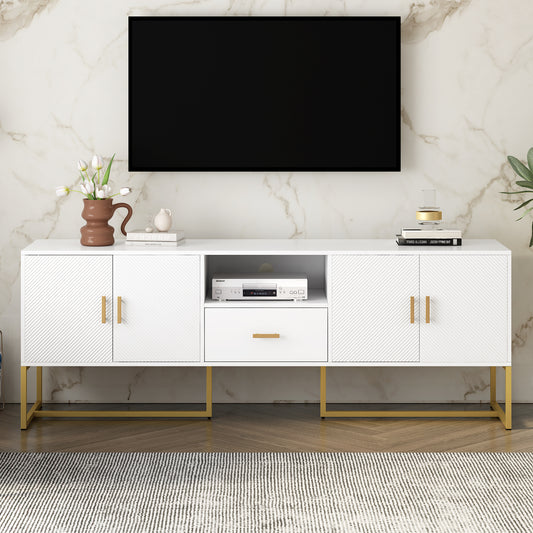 Uvalo Mini Console – 70" TV Cabinet with 1 Drawer + 2 Cabinets