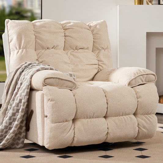 Sitjoy S1 Recliner – White Upholstered Pushback Chair in Modern Relaxation Style