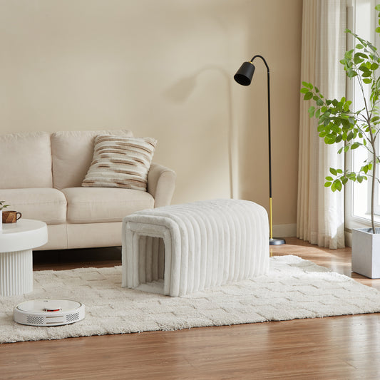 Lofin Bench – Corduroy Hideout Ottoman for Pets & Storage