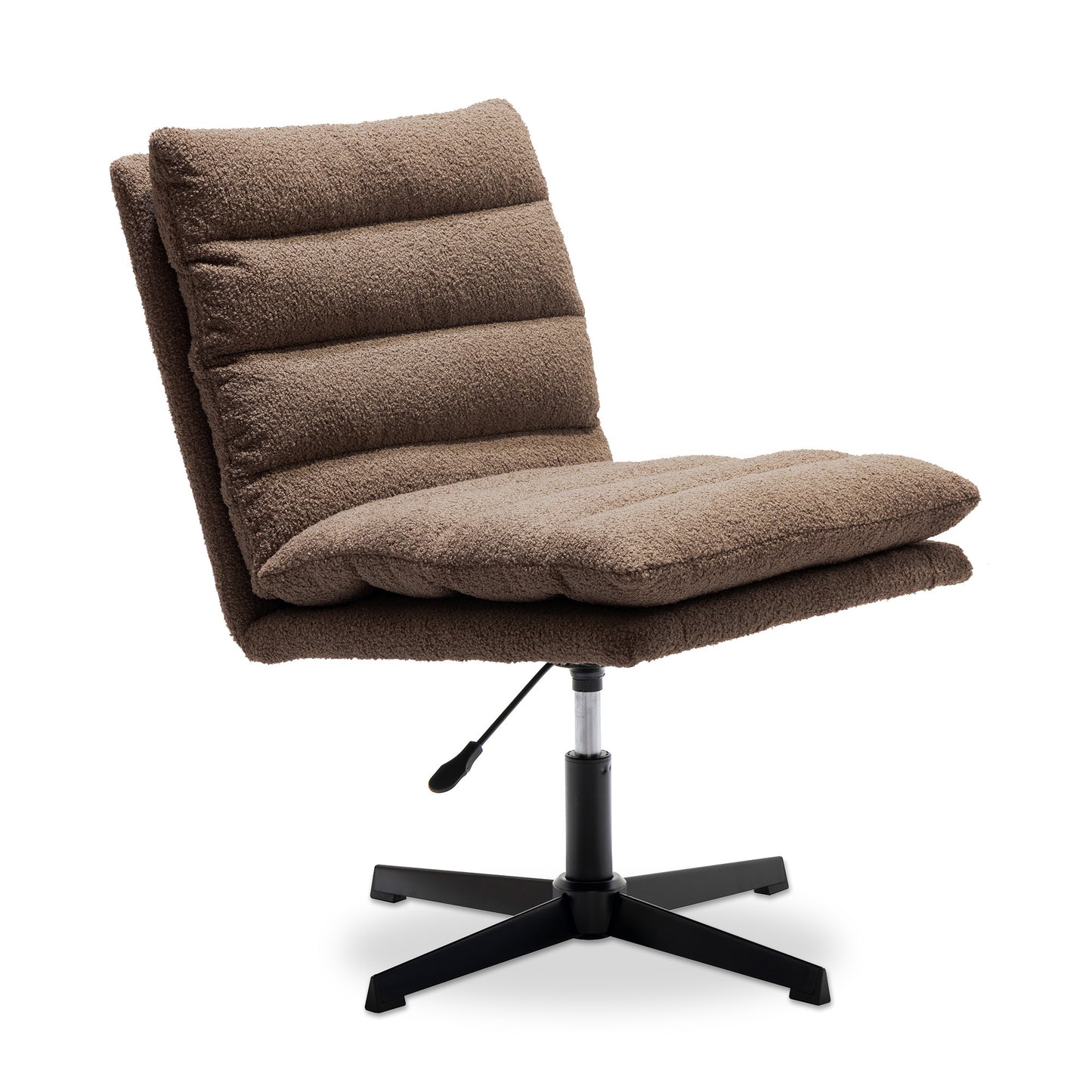 Frevia Chair – MochaTeddy Texture, FlexCross Swivel Base