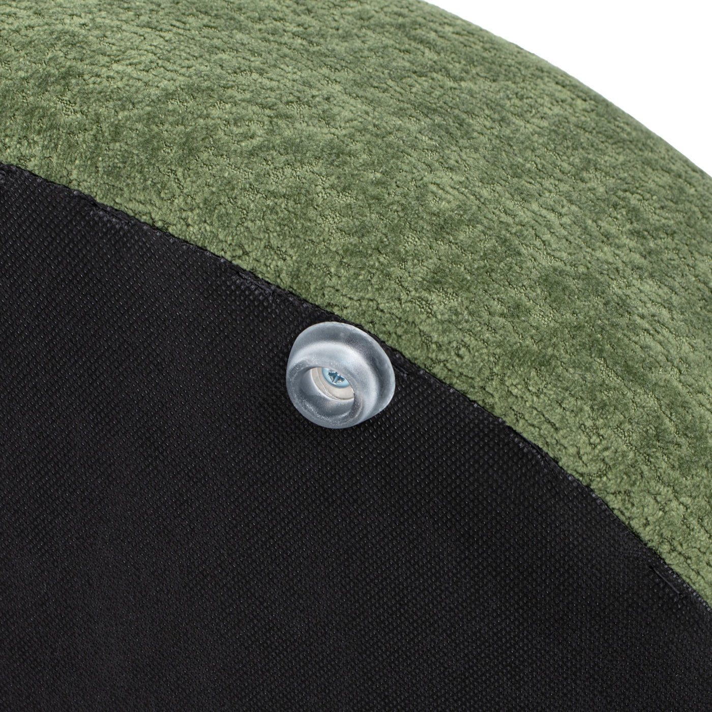 Shep 36" Curved Dog Sofa – Moss Green Fleece Lounge for Medium - Sized Pets - JUSTLIVE NESTJUSTLIVE NEST