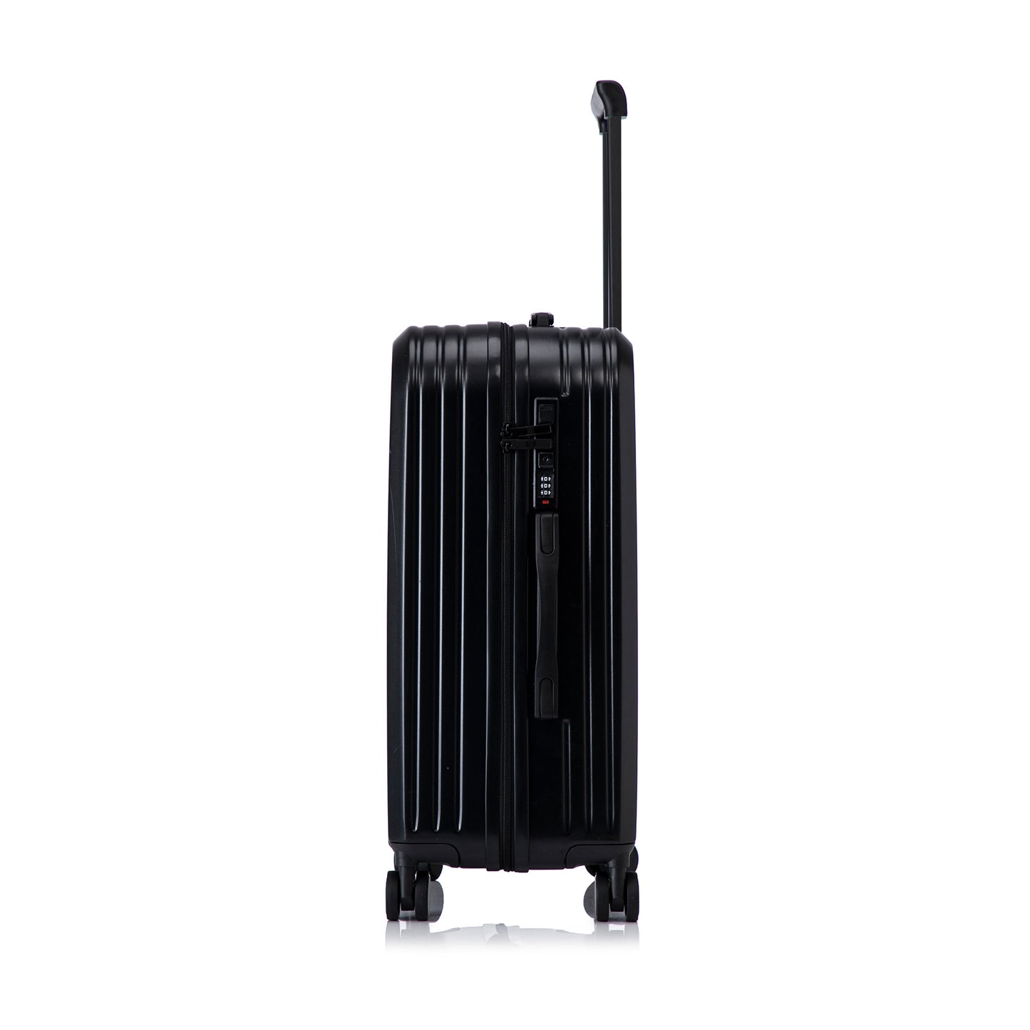 Jetera 3 - Piece ABS Travel Set – Black Spinner Suitcases with USB Port & Cup Holder (20/24/28") - JUSTLIVE NESTJUSTLIVE NEST
