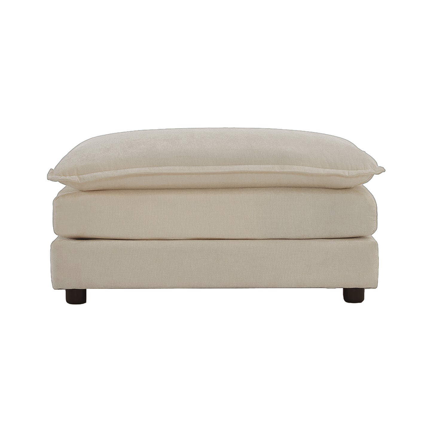 Solvia Ottoman – Sandweave Chenille, ModuFit Design