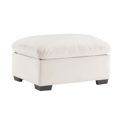 Clouvia Ottoman – Snowvelvet Wrap, HiddenNest Core