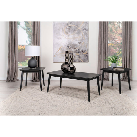 Bivens Coffee Table Set – 3-Piece BlackFrame with NestStyle Layout