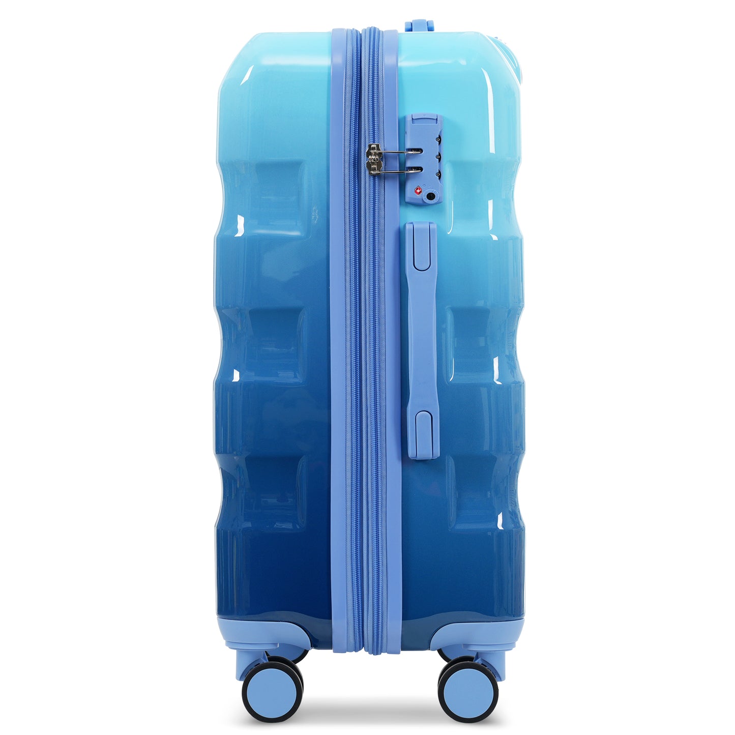 Jetera 3 - Piece Glossy Luggage Set – Vibrant PC+ABS Hardshell Suitcases with Spinner Wheels & TSA Lock (20/24/28") - JUSTLIVE NESTJUSTLIVE NEST