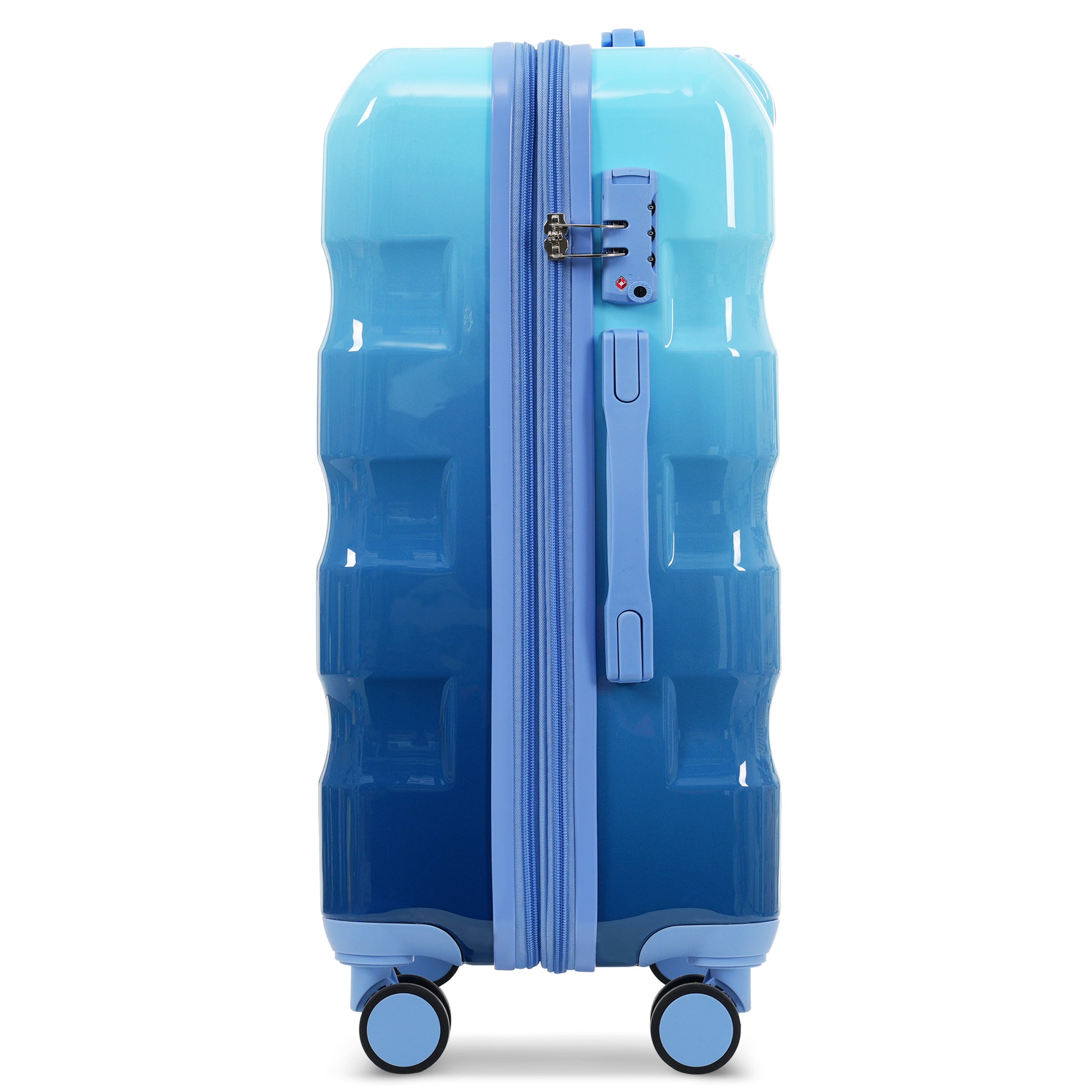 Jetera 3 - Piece Glossy Luggage Set – Vibrant PC+ABS Hardshell Suitcases with Spinner Wheels & TSA Lock (20/24/28") - JUSTLIVE NESTJUSTLIVE NEST