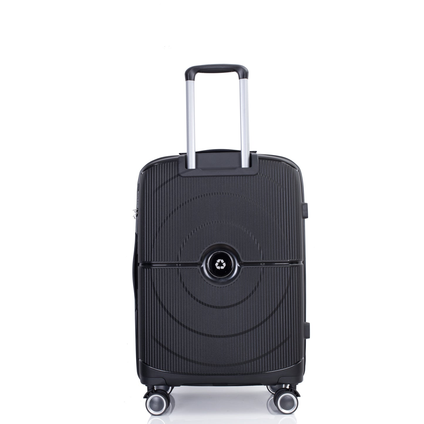 Jetera 3 - Piece PP Luggage Set – Black Polypropylene Hardshell with Double Spinner Wheels & TSA Lock (20/24/28") - JUSTLIVE NESTJUSTLIVE NEST
