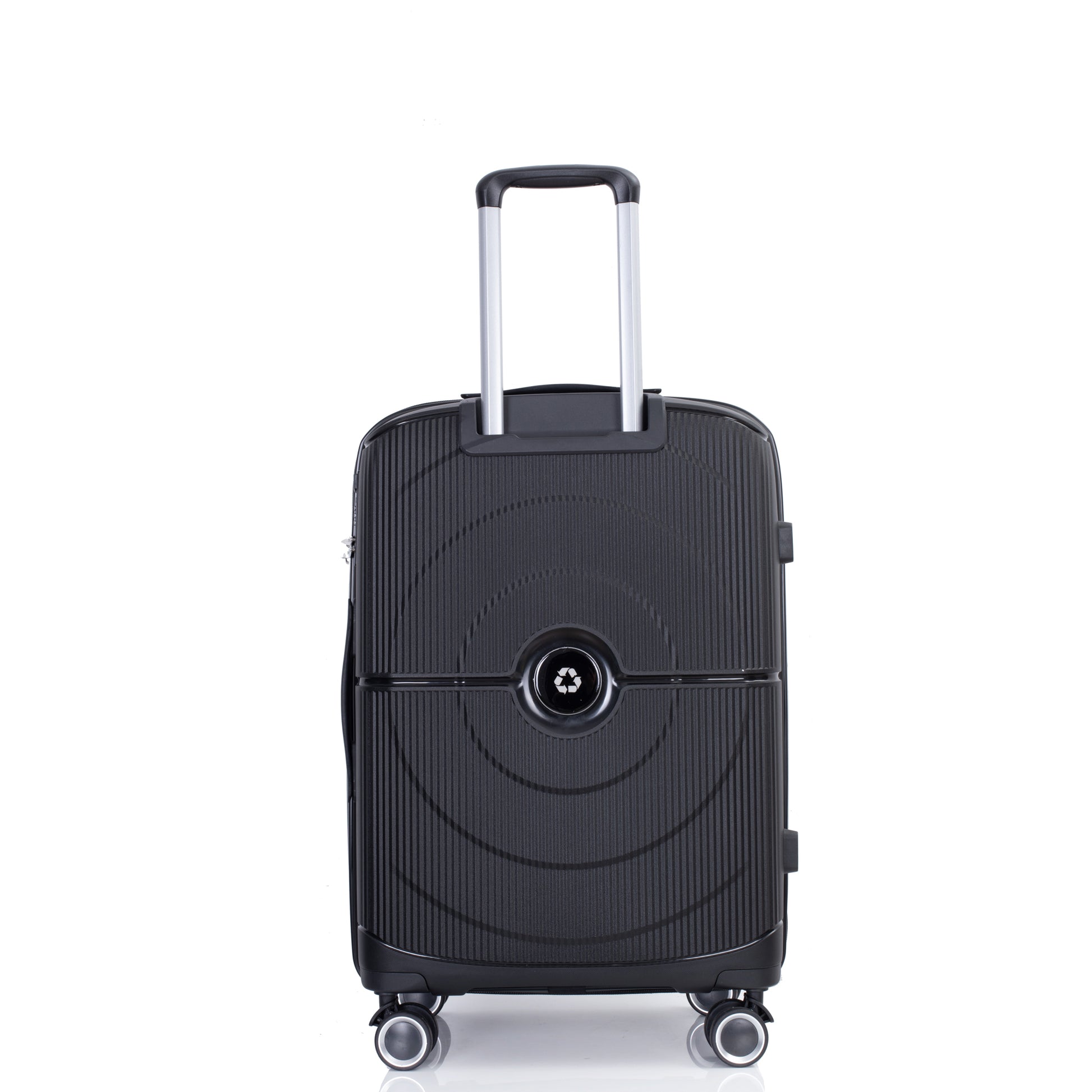 Jetera 3 - Piece PP Luggage Set – Black Polypropylene Hardshell with Double Spinner Wheels & TSA Lock (20/24/28") - JUSTLIVE NESTJUSTLIVE NEST