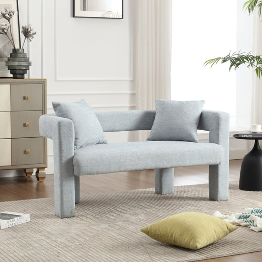 Coolmore™ Chenille Accent Loveseat – Cozy 2-Seater Sofa in Mint Green for Living Room & Leisure Spaces