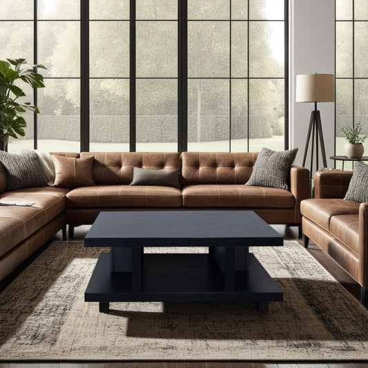 Clovis Coffee Table – 49" No-Assembly Piece in Rich Clove Finish