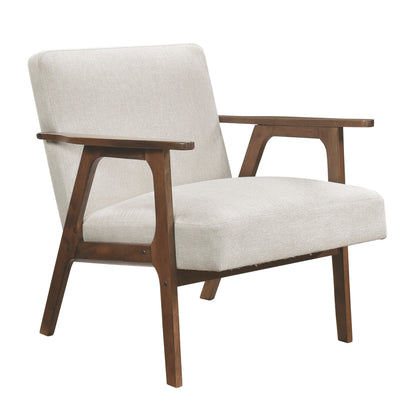 Orlian Chair – Sandgrain Fabric, Chestora Wood Base, Cushwell Seat