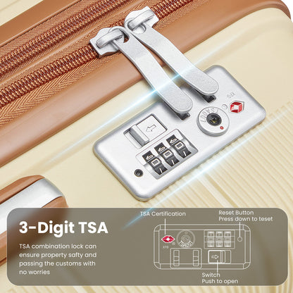 Jetera 4 - Piece PP Luggage Set – Lightweight Expandable Suitcases in Polypropylene with Spinner Wheels (14/20/24/28") - JUSTLIVE NESTJUSTLIVE NEST
