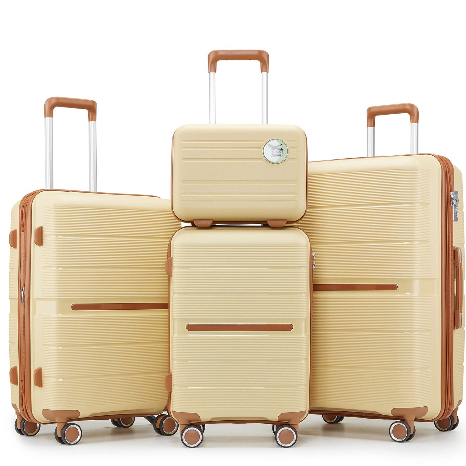 Jetera 4 - Piece PP Luggage Set – Lightweight Expandable Suitcases in Polypropylene with Spinner Wheels (14/20/24/28") - JUSTLIVE NESTJUSTLIVE NEST