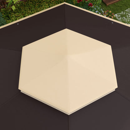 Solair 10' Cantilever Umbrella – Outdoor Hanging Shade with UV Shield & Tilt Stand (Brown) - JUSTLIVE NESTJUSTLIVE NEST