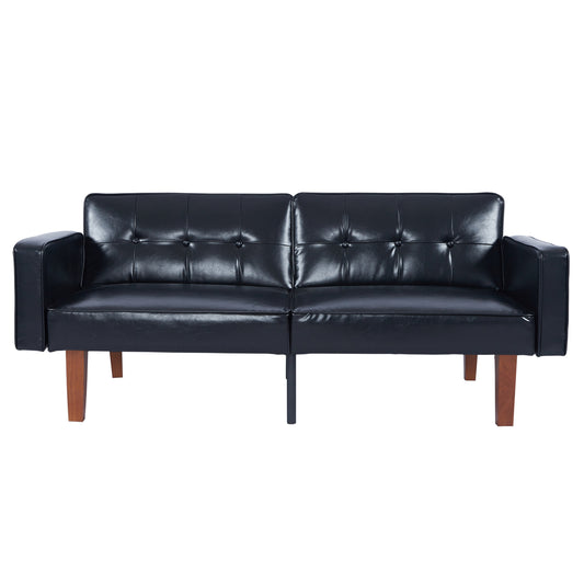 NestEdge ‘BlackNest” Easy-Clean Sofa – Jet Black Comfort Finish
