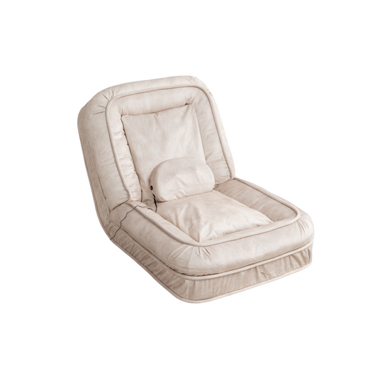 Velvære Plush Lounger – Designer Floor Nest with Massage Support