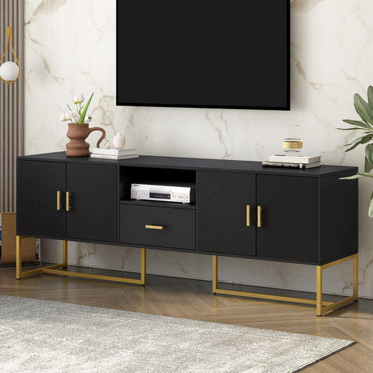 Uvalo Console – 70" TV Cabinet with 1 Drawer + 2 Side Cabinets