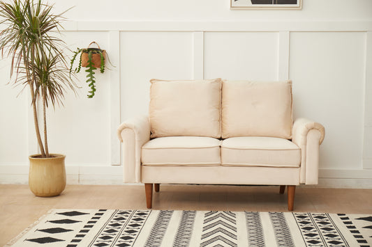 Monaco Beige Haven – Contemporary 2-Seater Loveseat with Boutique Comfort