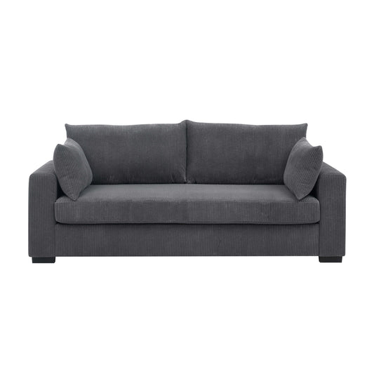 Shoreline Comfort Sofa – 79' Wide Corduroy 3-Seat Lounge with Relaxed Styling