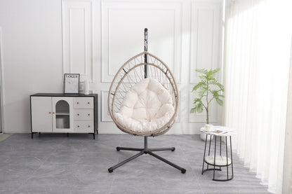 Rhodes Lounge Armchair – 29" Teak & Aluminum Patio Chair with Birch Gray Chenille Upholstery
