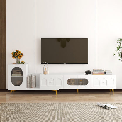 Extendra Console – Wood Expandable TV Stand with Sliding Structure