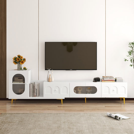 Extendra Console – Wood Expandable TV Stand with Sliding Structure