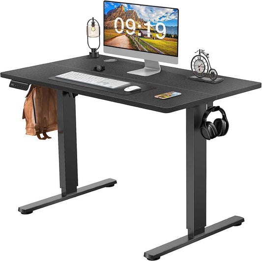 Vario Standing Desk – Black Electric Adjustable 40'' Sit-to-Stand Table