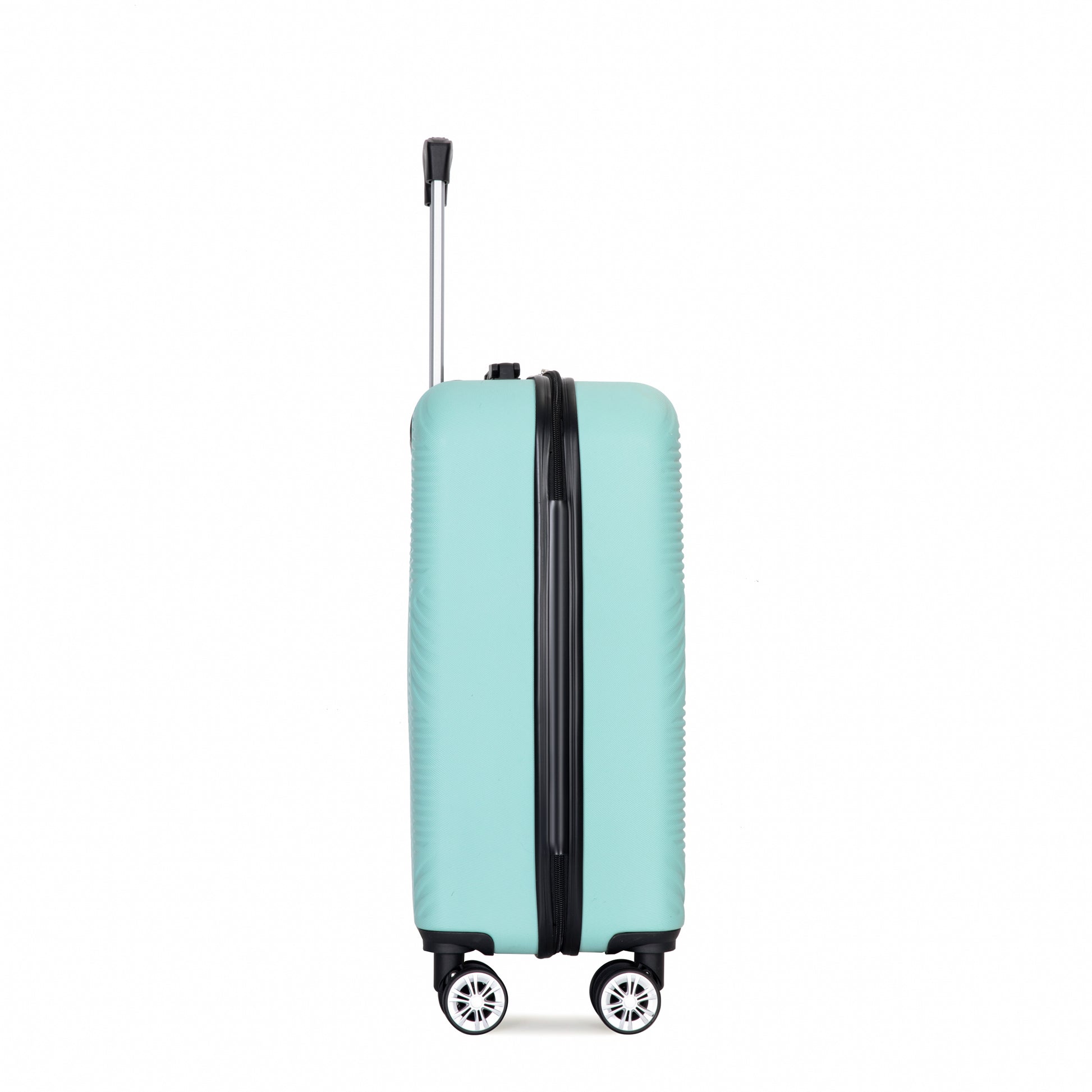 Jetera 4 - Piece ABS Luggage Set – Light Blue Suitcases with Aircraft Spinner Wheels & Matching Makeup Box - JUSTLIVE NESTJUSTLIVE NEST