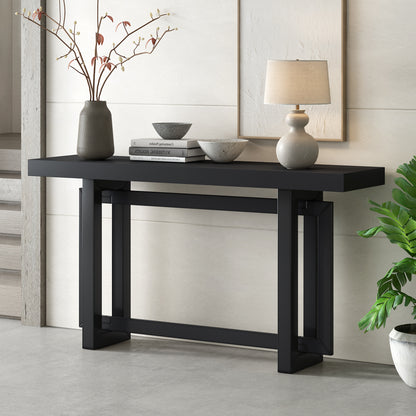 Elvonra Console – Long Wood Top Entryway Table