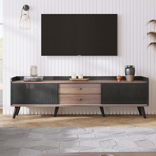 Midvyn 63 Console – 2 Cabinets & Open Compartments for TVs Up to 70"