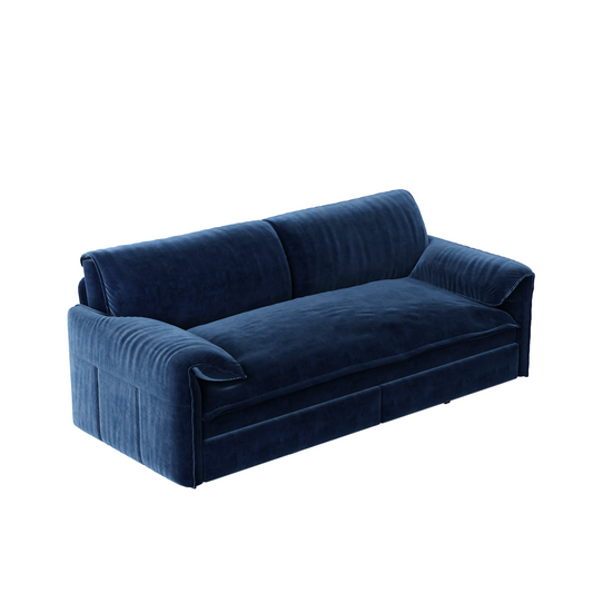 NestEdge ‘VeluNest” 66” Queen Sofa Bed – Convertible Velvet Sleeper | Side Storage + Pull-Out Bed