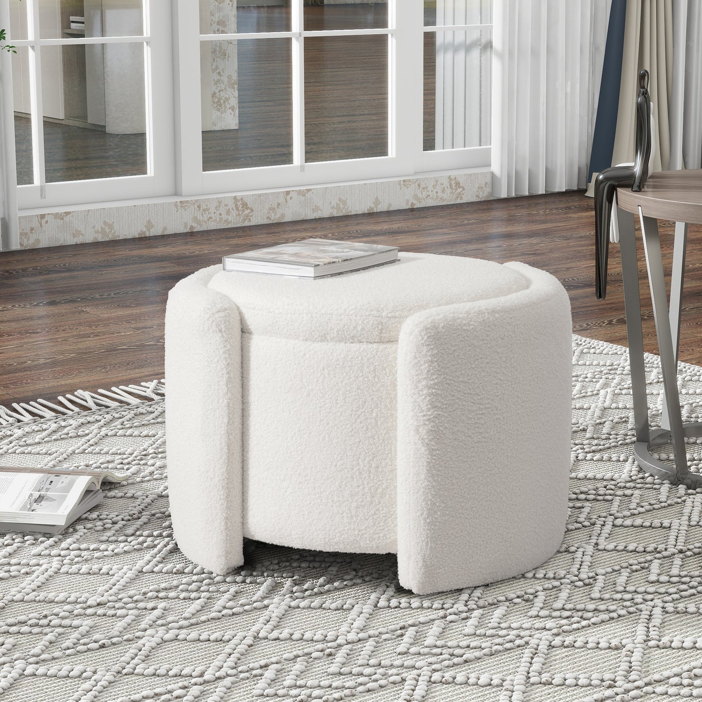 Veloree Ottoman – Snowteddy Wrap, HiddenNest Core