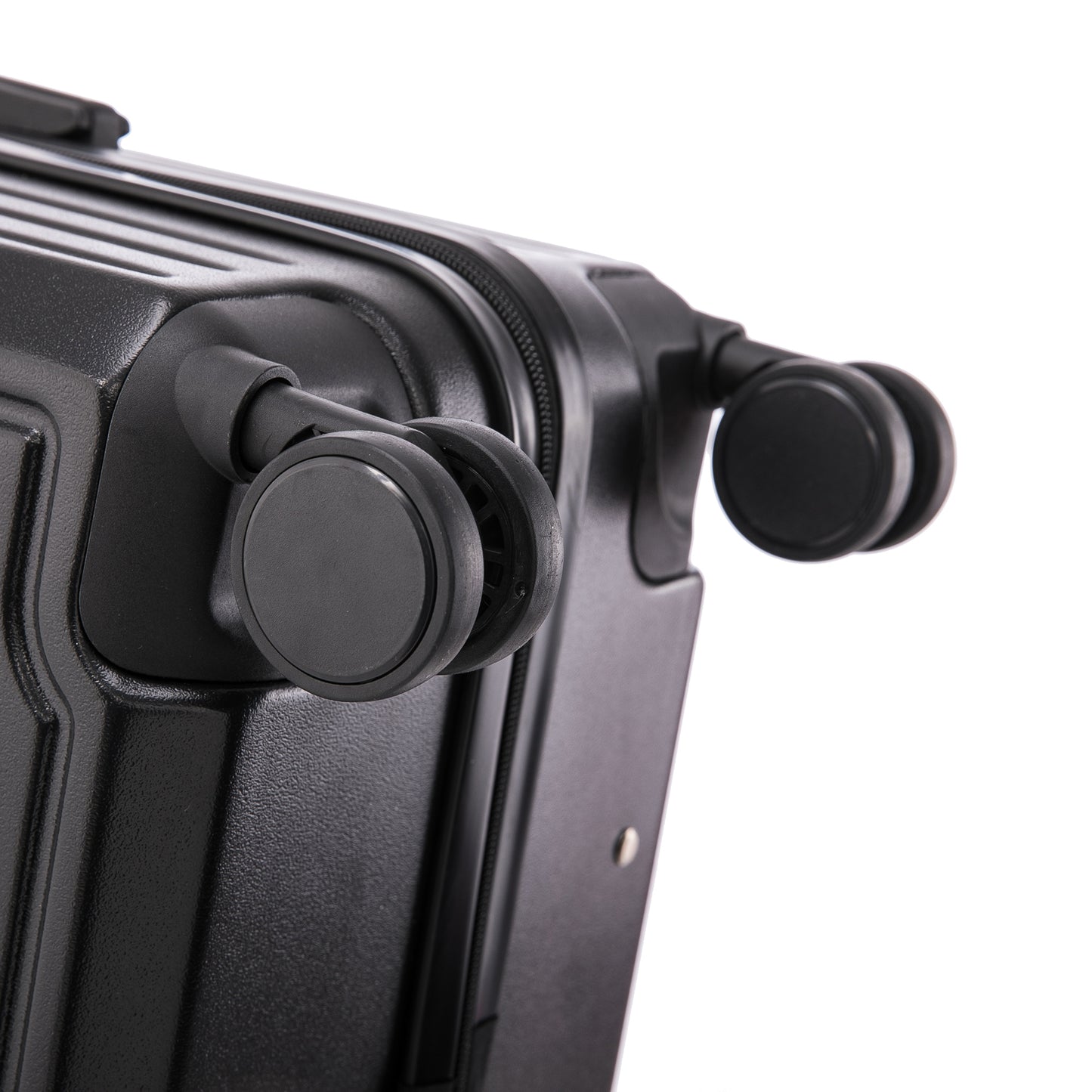 Jetera 3 - Piece ABS Travel Set – Black Spinner Suitcases with USB Port & Cup Holder (20/24/28") - JUSTLIVE NESTJUSTLIVE NEST