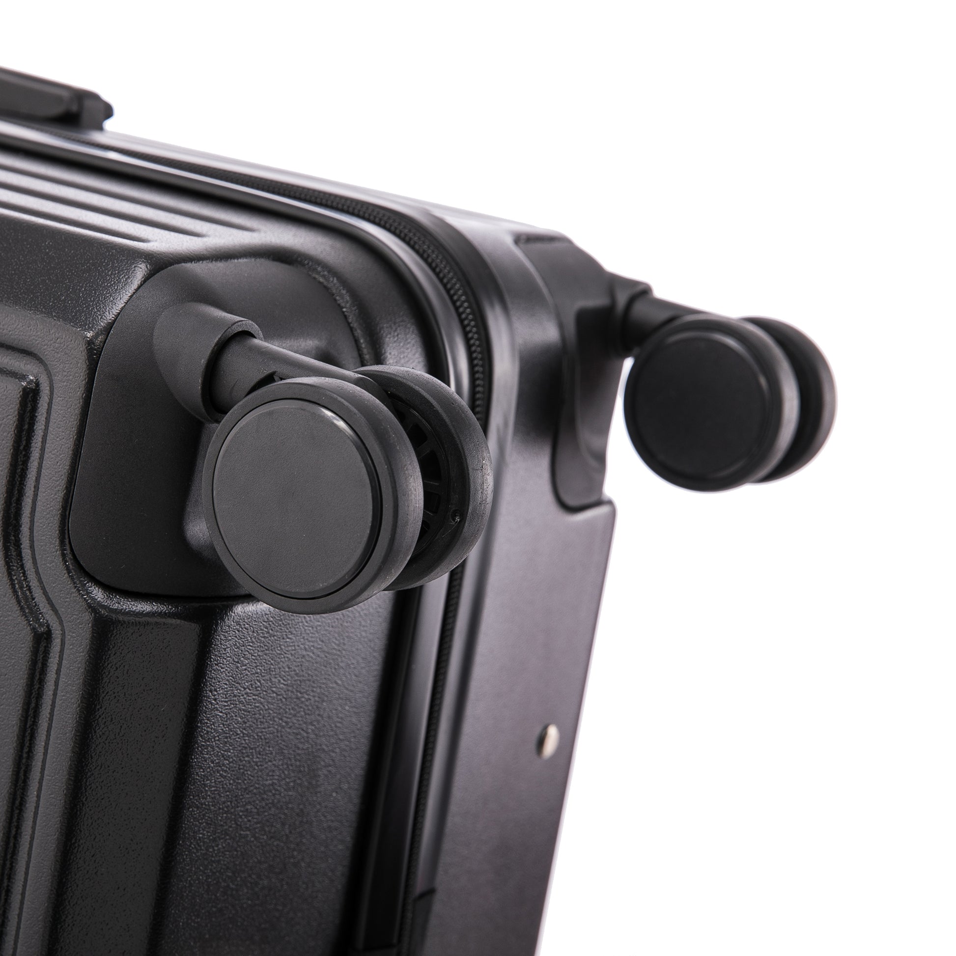 Jetera 3 - Piece ABS Travel Set – Black Spinner Suitcases with USB Port & Cup Holder (20/24/28") - JUSTLIVE NESTJUSTLIVE NEST