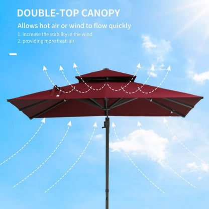 Valano 11x16' Retractable Pergola – Folding Courtyard Canopy with Khaki Weather Shield - JUSTLIVE NESTJUSTLIVE NEST