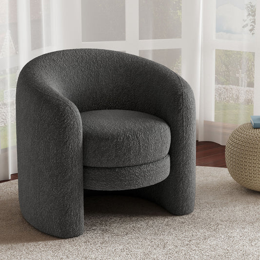 Clyma Chair – Darkhusk Bouclé, Plushcurve Silhouette
