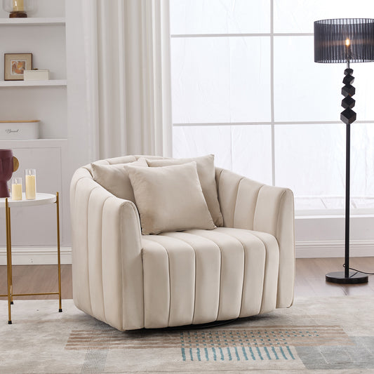 Thalara Chair – Cloudvelvet Shell, Orbituxe Swivel Base