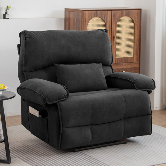 Tavell XL Recliner – Oversized Manual Lounge Chair for Relaxed Living Spaces