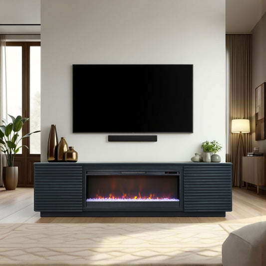 Flamora Heat Console – 89" Fireplace TV Stand for TVs up to 100"