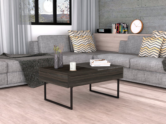 Henswick Lift Coffee Table – DualRise Top in Ashblack Oak