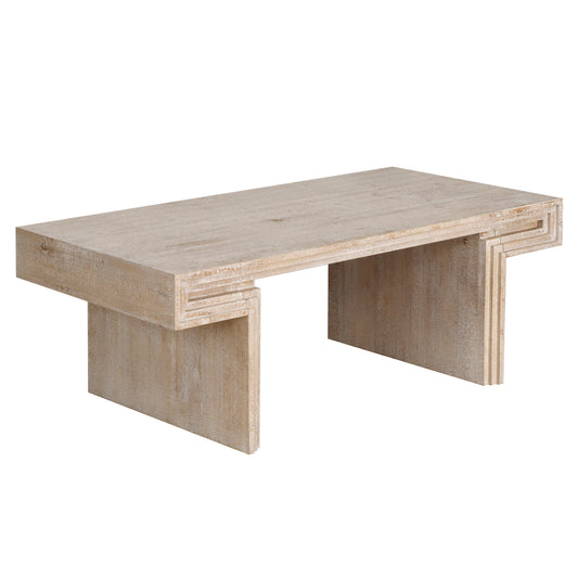 Edison Coffee Table – Reclaimed Wood Texture in DoubleTier NaturalForm
