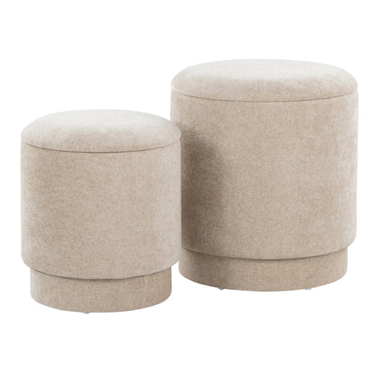 Marlo Duo – Claybeige Upholstery on Woodlight Shell