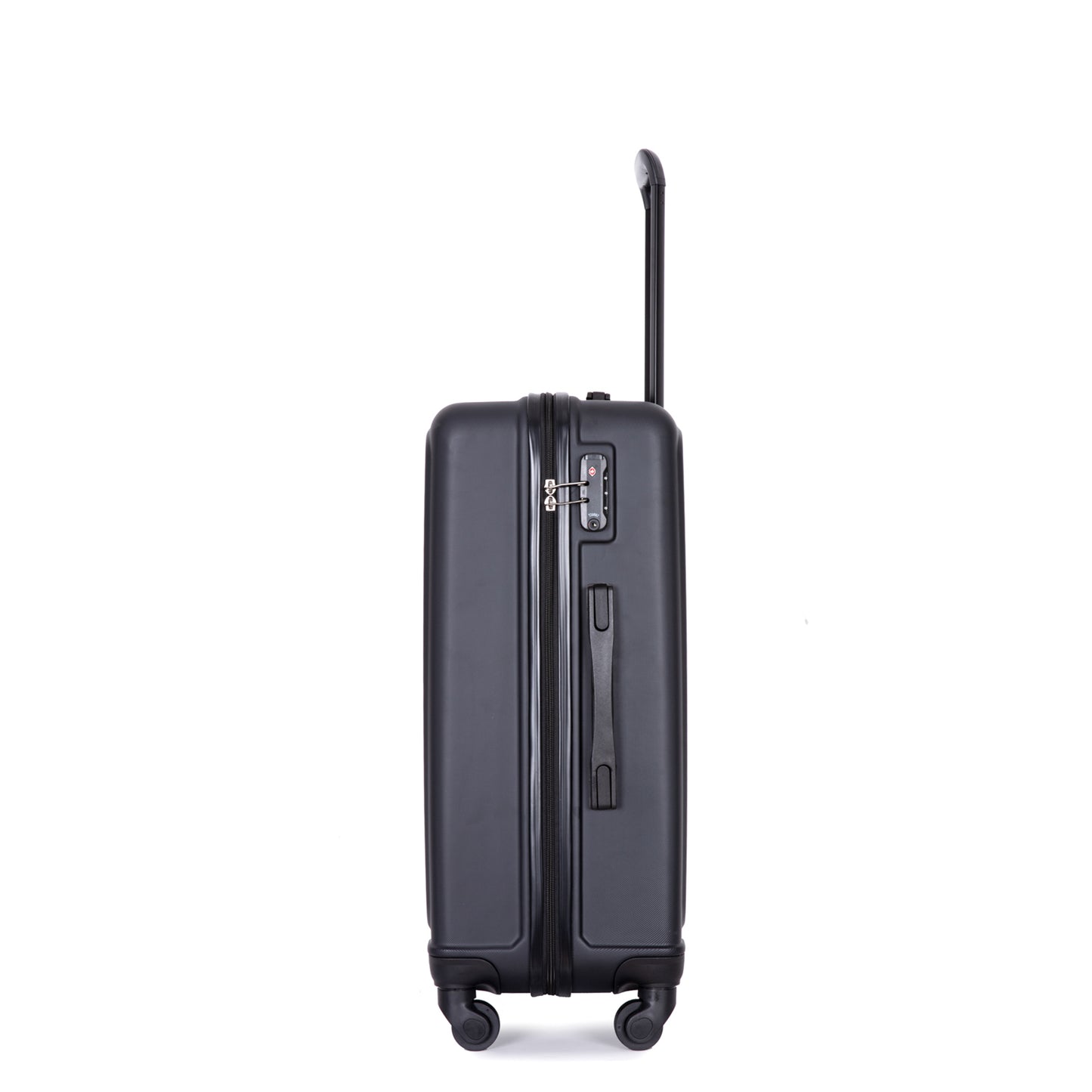Jetera 3 - Piece ABS Luggage Set – Black Lightweight Suitcases with Spinner Wheels & TSA Lock (20"/24"/28") - JUSTLIVE NESTJUSTLIVE NEST