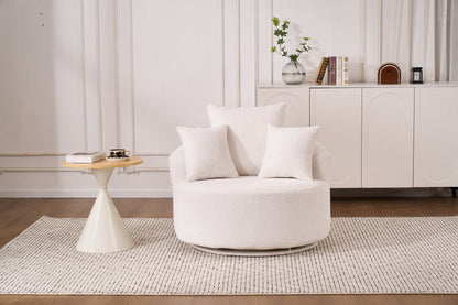 Elysian Swivel Comfort – Premium Crochet Yarn Chair with Full Sponge Swivel Function